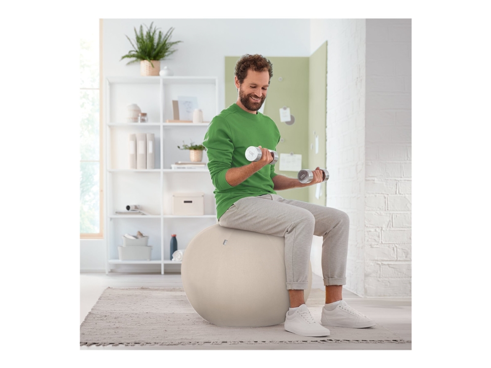 Leitz Ergo Active Balancebold Med Stopperfunktion 75 Cm Grå