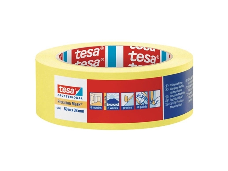 Tesa 4334, 38 Mm X 50 M, 50 M, 38 Mm, Gul