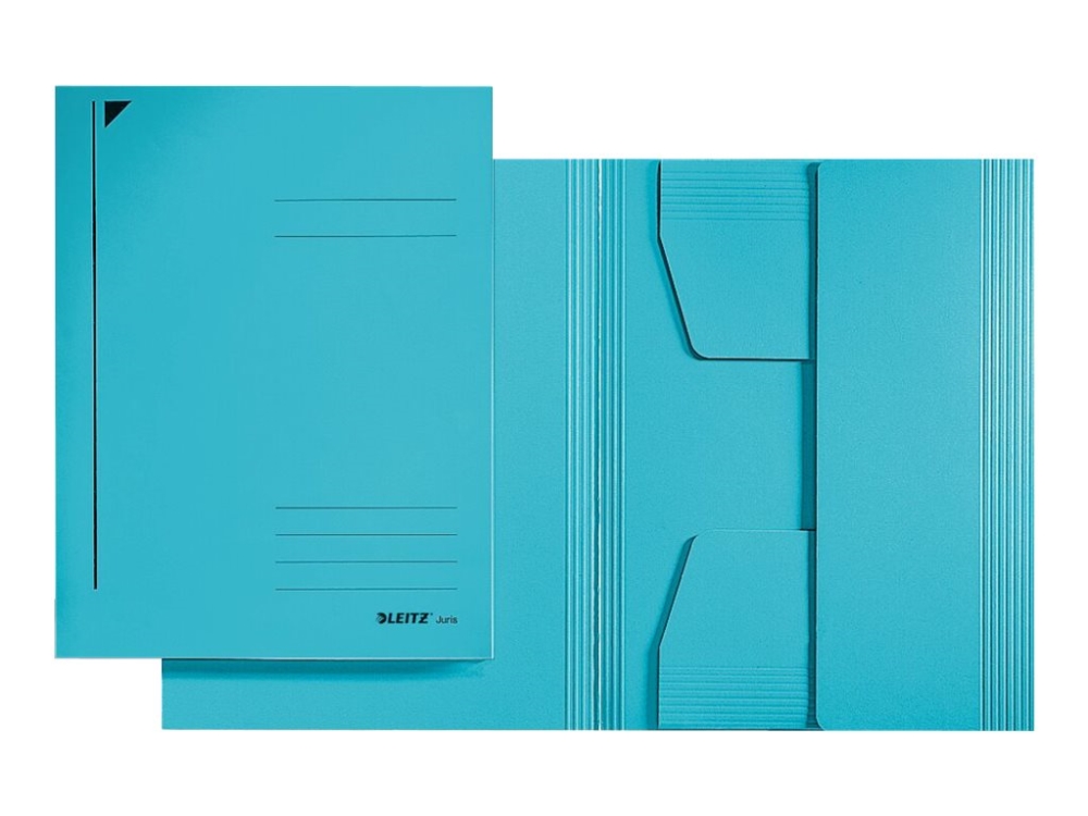 Leitz - 3-Folds Mappe - For A5 - Kapacitet: 250 Ark - Blå