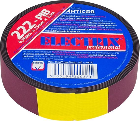 Blow 5535# Selvklæbende Tape 25Mm*7,5M 222P Butyl