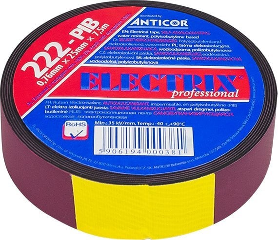 Blow 5535# 25Mm*7.5M 222P Butyl Selvsamlende Tape