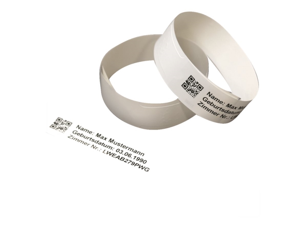 Brother - Klæbende Lukke - Hvid - 25 X 279 Mm 200 Stk. (1 Rulle(R) X 200) Voksen-Armbånd - For Brother Td-2130N, Td-2130Nhc, Td-2130Nsa