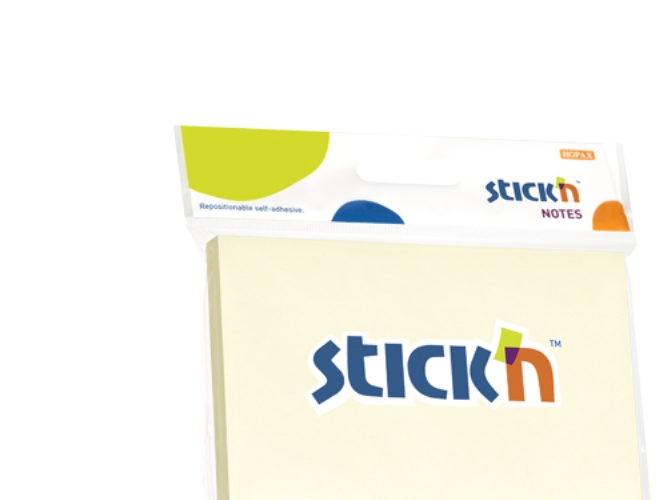 Notesblok 76X127 100 Blad Gul Forhandlerpakke - (12 Stk.)