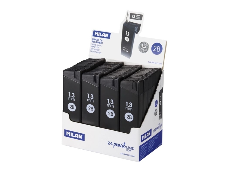 Milan Blystifter 1,3Mm Tube 24Stk Display