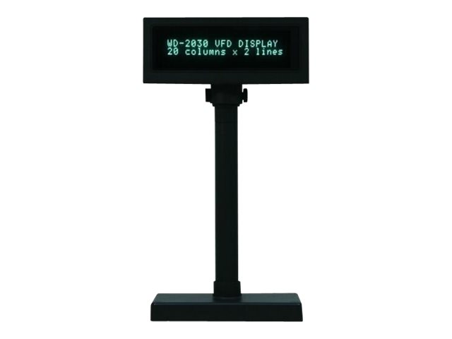 Capture Wd-2030U - Kundedisplay - 700 Cd/M² - Rs-232 - Sort - Seriel Rs-232