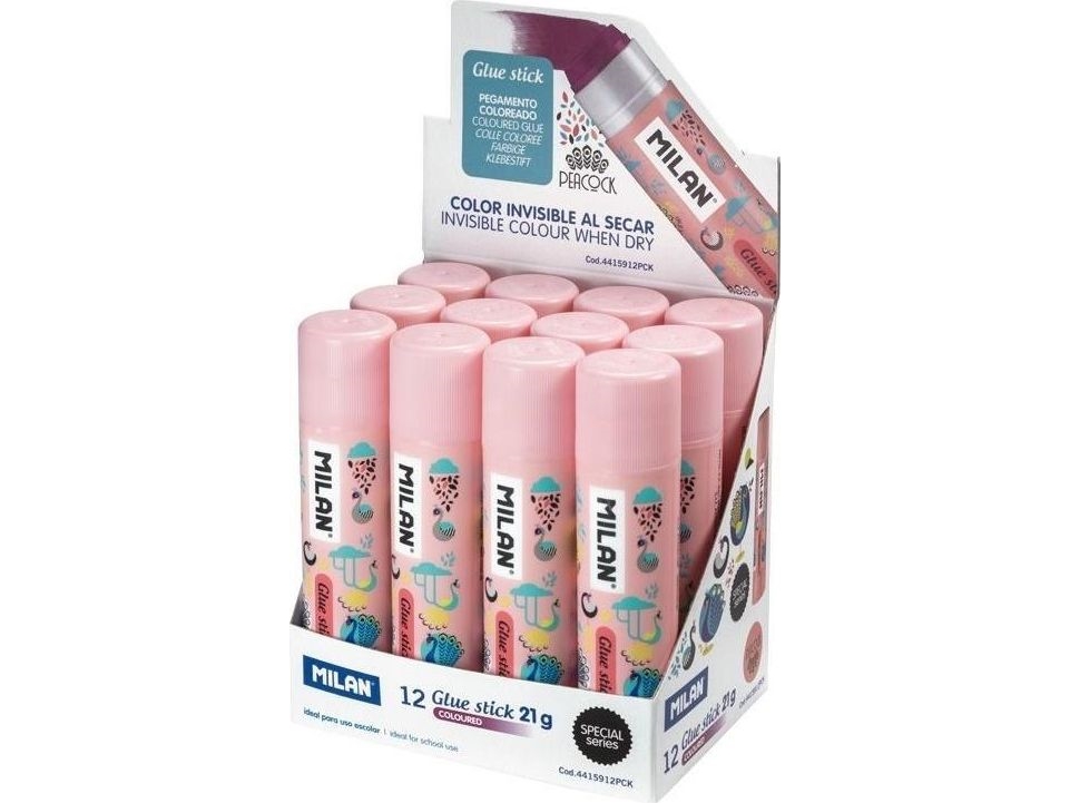 Milan Limstift Lilla 21 Gram 12Stk Display