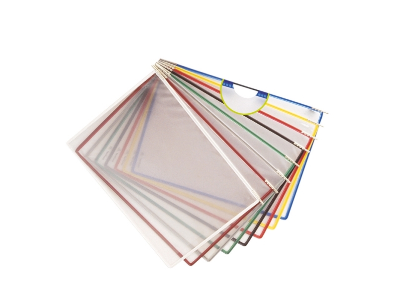 Tarifold Lommer Pvc A4 10St Assorterede Farver