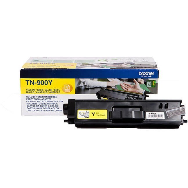 Brother TN900Y Gul Lasertoner, 6000 sider