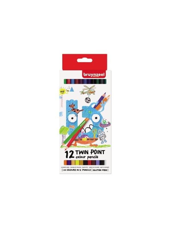 Bruynzeel Kids Twin Point Colored Pencils 12 pcs.