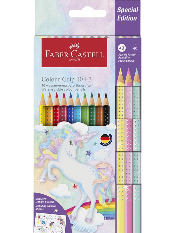 Faber Castell Colour Grip Colour Pencil Unicorn (13 pcs)