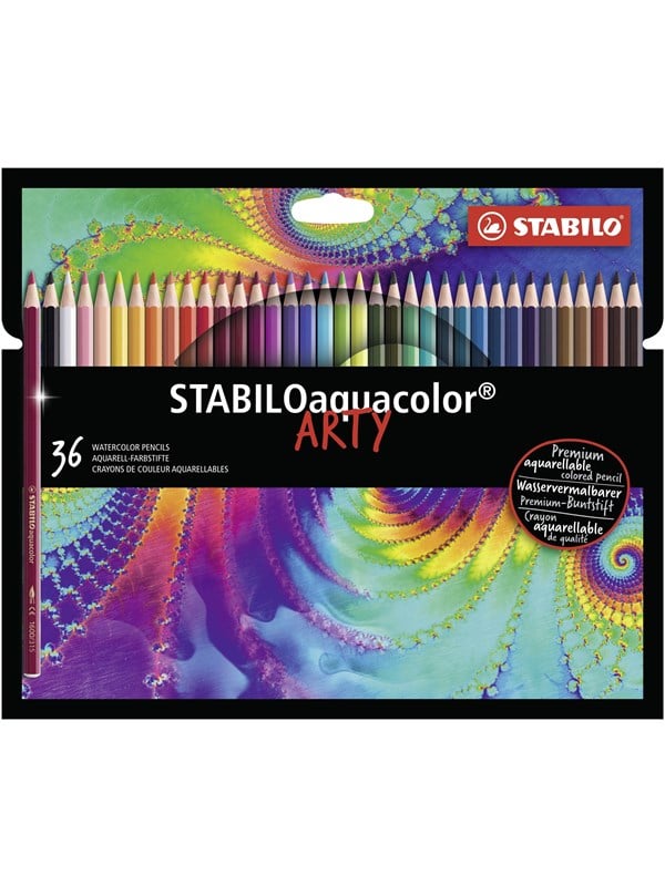 STABILO Aquacolor - Watercolor Colored Pencil - ARTY - Set 36 Pcs.