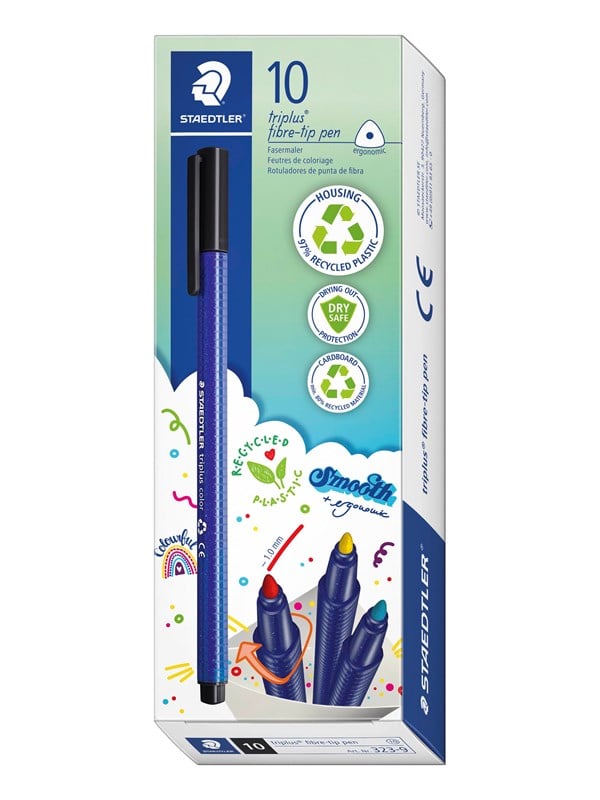 Staedtler TRIPLUS COLOR rPP, 10 STK GL.ROSA